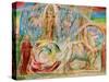 Beatrice addresses Dante from the carriage-William Blake-Stretched Canvas