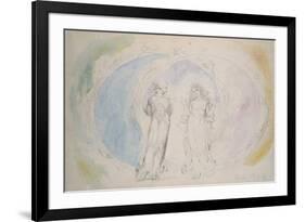 Beatrice and Dante in Gemini-William Blake-Framed Giclee Print