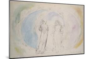 Beatrice and Dante in Gemini-William Blake-Mounted Giclee Print