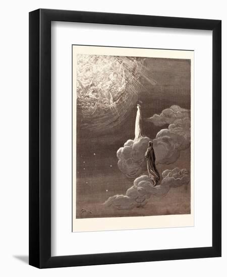 Beatrice and Dante Rising to the Fifth Heaven-Gustave Dore-Framed Giclee Print