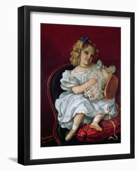 Beatrice Bouvet (B.1861) 1864 (Oil on Canvas)-Gustave Courbet-Framed Giclee Print