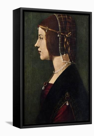 Beatrice D'Este (1475-149), C1490-Leonardo da Vinci-Framed Stretched Canvas