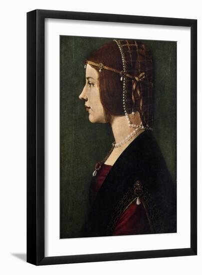 Beatrice D'Este (1475-149), C1490-Leonardo da Vinci-Framed Giclee Print