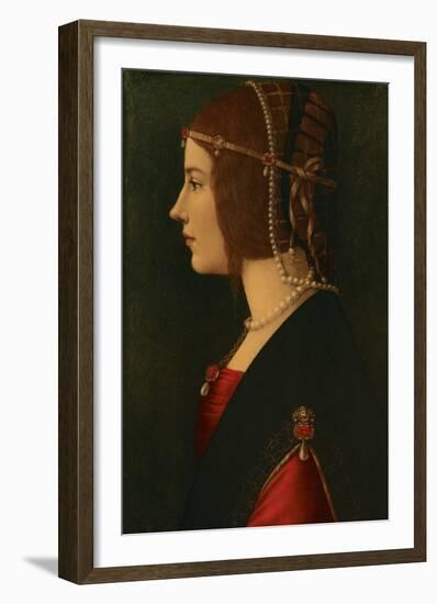 Beatrice d'Este-Leonardo da Vinci-Framed Premium Giclee Print