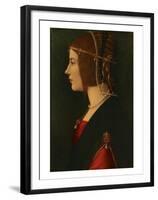 Beatrice d'Este-Leonardo da Vinci-Framed Premium Giclee Print
