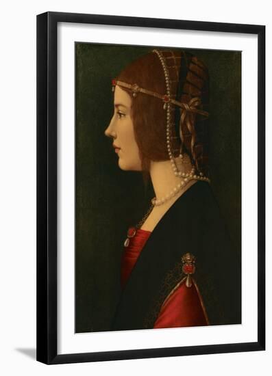 Beatrice d'Este-Leonardo da Vinci-Framed Premium Giclee Print