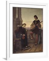 Beatrice di Tenda and Orombello-Giuseppe Giani-Framed Art Print