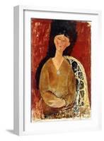 Beatrice Hastings Seated, 1915-Amedeo Modigliani-Framed Giclee Print