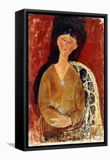 Beatrice Hastings Seated, 1915-Amedeo Modigliani-Framed Stretched Canvas