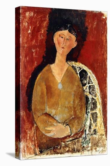 Beatrice Hastings Seated, 1915-Amedeo Modigliani-Stretched Canvas