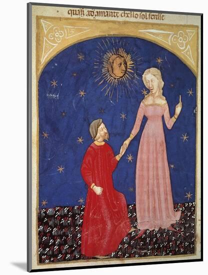 Beatrice Leading Dante, Paradise Scene from Divine Comedy-Dante Alighieri-Mounted Giclee Print