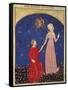 Beatrice Leading Dante, Paradise Scene from Divine Comedy-Dante Alighieri-Framed Stretched Canvas