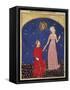 Beatrice Leading Dante, Paradise Scene from Divine Comedy-Dante Alighieri-Framed Stretched Canvas