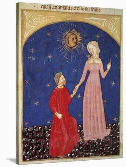 Beatrice Leading Dante, Paradise Scene from Divine Comedy-Dante Alighieri-Stretched Canvas