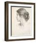 Beatrice Stuart, 1912 (Pencil on Paper)-Frank Bernard Dicksee-Framed Premium Giclee Print