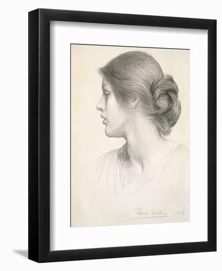 Beatrice Stuart, 1912 (Pencil on Paper)-Frank Bernard Dicksee-Framed Premium Giclee Print