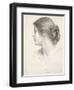 Beatrice Stuart, 1912 (Pencil on Paper)-Frank Bernard Dicksee-Framed Premium Giclee Print