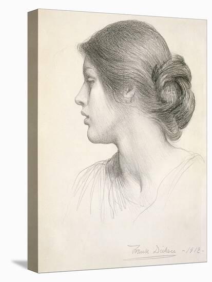 Beatrice Stuart, 1912 (Pencil on Paper)-Frank Bernard Dicksee-Stretched Canvas