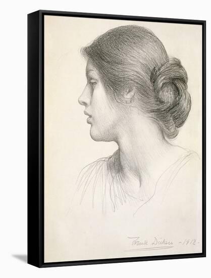 Beatrice Stuart, 1912 (Pencil on Paper)-Frank Bernard Dicksee-Framed Stretched Canvas