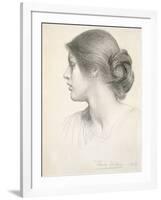 Beatrice Stuart, 1912 (Pencil on Paper)-Frank Bernard Dicksee-Framed Giclee Print