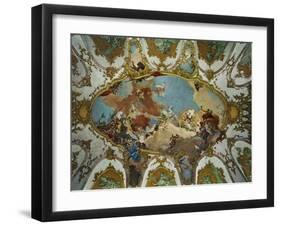 Beatrix, Bride of Emperor Friedrich Barbarossa, Riding Apollo's Sun Chariot, 1752-Giovanni Battista Tiepolo-Framed Giclee Print