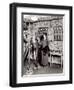 Beatrix Dussane in a Radio Recording Studio, C.1936 (B/W Photo)-French Photographer-Framed Premium Giclee Print