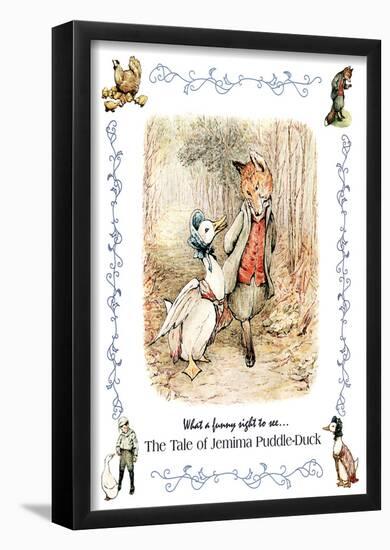 Beatrix Potter Jemima Puddle-Duck Art Print POSTER Fox-null-Framed Poster