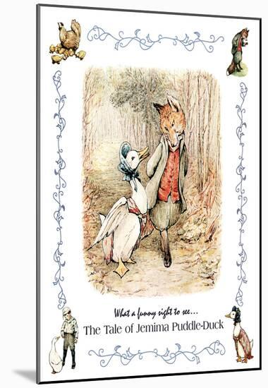 Beatrix Potter Jemima Puddle-Duck Art Print POSTER Fox-null-Mounted Poster