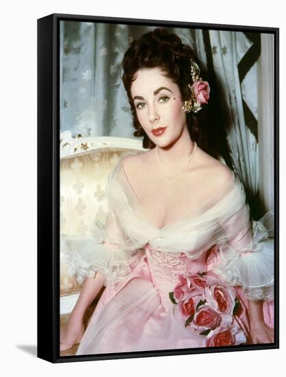 BEAU BRUMMELL, 1954 directed by CURTIS BERNHARDT Elizabeth Taylor (photo)-null-Framed Stretched Canvas