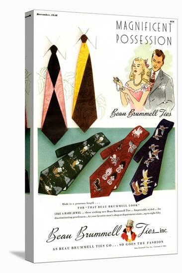 Beau Brummell, Magazine Advertisement, USA, 1940-null-Stretched Canvas