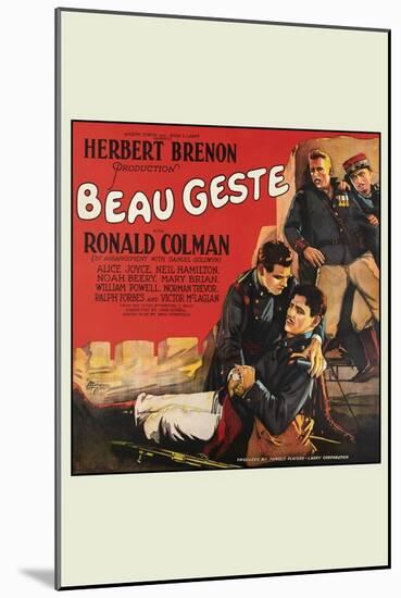 Beau Geste-null-Mounted Art Print