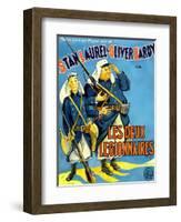 Beau Hunks, (aka Les Deux Legionnaires), French Poster Art, 1931-null-Framed Art Print