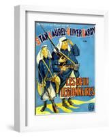 Beau Hunks, (aka Les Deux Legionnaires), French Poster Art, 1931-null-Framed Art Print