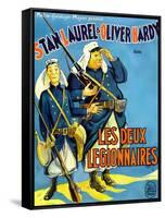 Beau Hunks, (aka Les Deux Legionnaires), French Poster Art, 1931-null-Framed Stretched Canvas