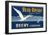 Beau-Rivage Palace Hotel, Seagull-null-Framed Premium Giclee Print