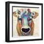 Beau with Flowers-Jeanette Vertentes-Framed Art Print