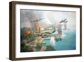 Beaufighter Blitz-John Bradley-Framed Giclee Print