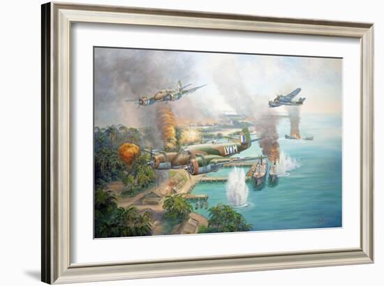 Beaufighter Blitz-John Bradley-Framed Giclee Print