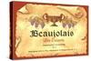 Beaujolais Label-null-Stretched Canvas