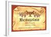 Beaujolais Label-null-Framed Art Print