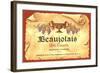 Beaujolais Label-null-Framed Art Print