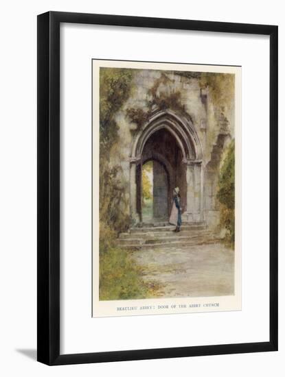 Beaulieu Abbey, Hampshire: Door of the Abbey Church-null-Framed Art Print