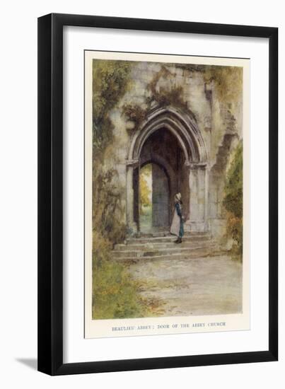 Beaulieu Abbey, Hampshire: Door of the Abbey Church-null-Framed Art Print