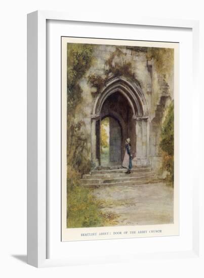 Beaulieu Abbey, Hampshire: Door of the Abbey Church-null-Framed Art Print