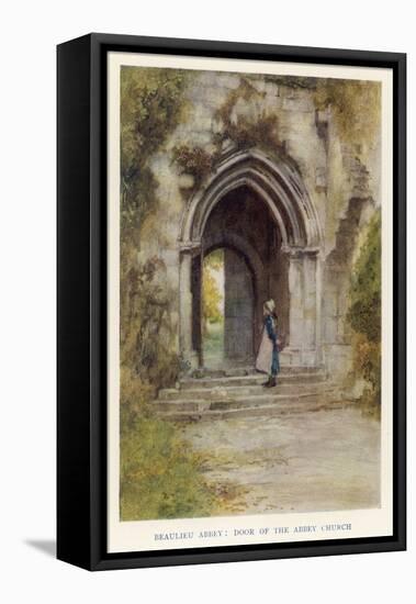 Beaulieu Abbey, Hampshire: Door of the Abbey Church-null-Framed Stretched Canvas