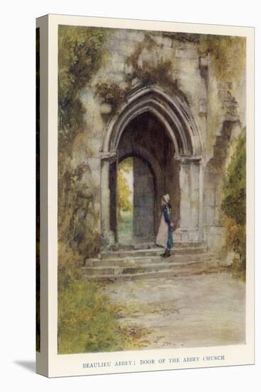 Beaulieu Abbey, Hampshire: Door of the Abbey Church-null-Stretched Canvas