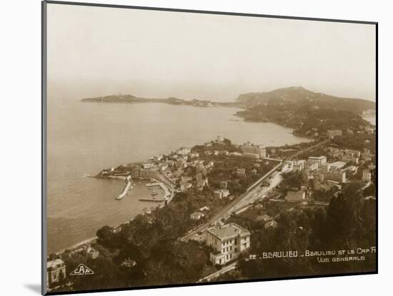 Beaulieu and Cap Ferrat, South of France-null-Mounted Photographic Print