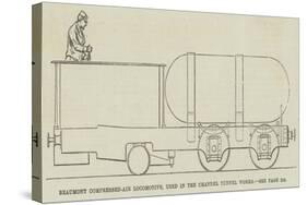 Beaumont Compressed-Air Locomotive, Used in the Channel Tunnel Works-null-Stretched Canvas