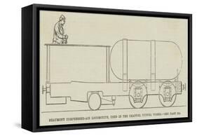 Beaumont Compressed-Air Locomotive, Used in the Channel Tunnel Works-null-Framed Stretched Canvas