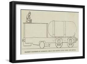 Beaumont Compressed-Air Locomotive, Used in the Channel Tunnel Works-null-Framed Giclee Print